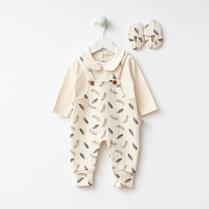 UNISEX 3-6-9 AY TÜY KAPİTONE PATİKLİ SALOPET