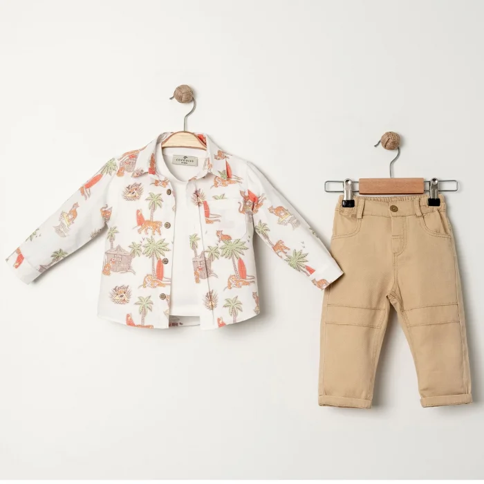 ERKEK 9-12-18-24 AY LION GÖMLEKLİ TAKIM