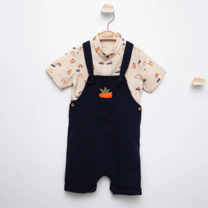 ERKEK 9-12-18-24 AY HAVUÇ SALOPETLİ TAKIM