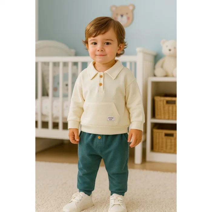 ERKEK 9-24 AY CEPLİ YAKALI İKİLİ TAKIM