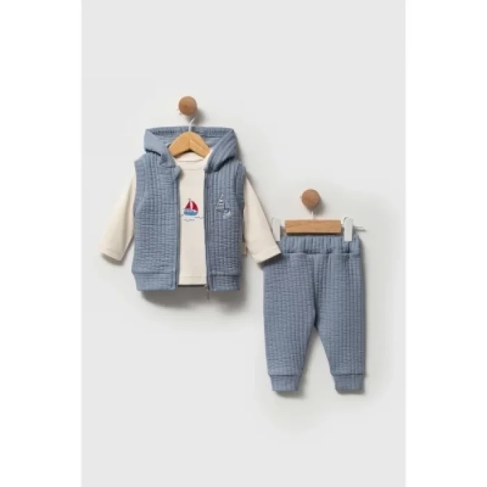 3-6-9-12 AY YELKEN NAKIŞLI 3LÜ TAKIM