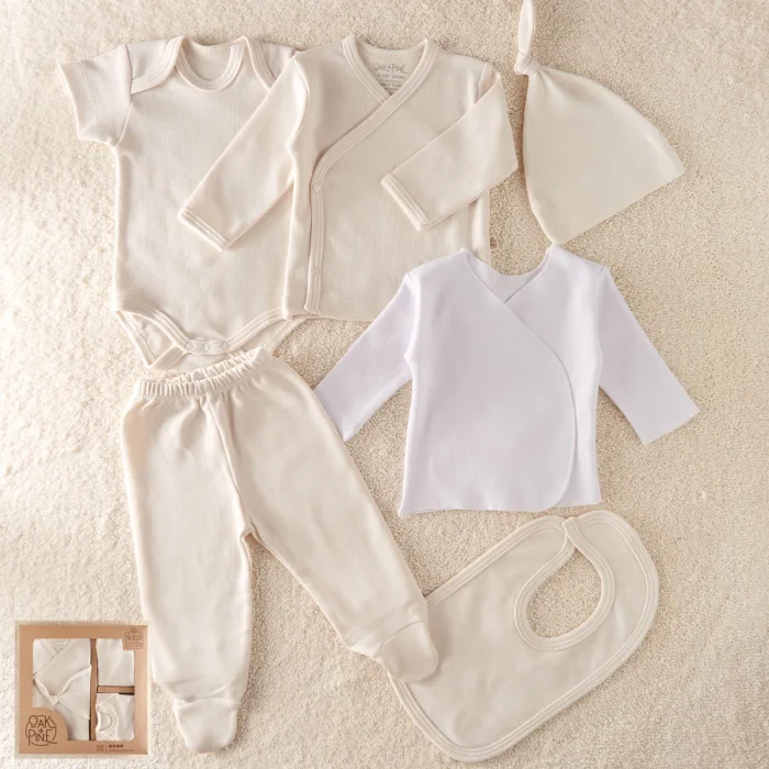 ERKEK YENİDOĞAN KUTULU 6LI ZIBIN SET