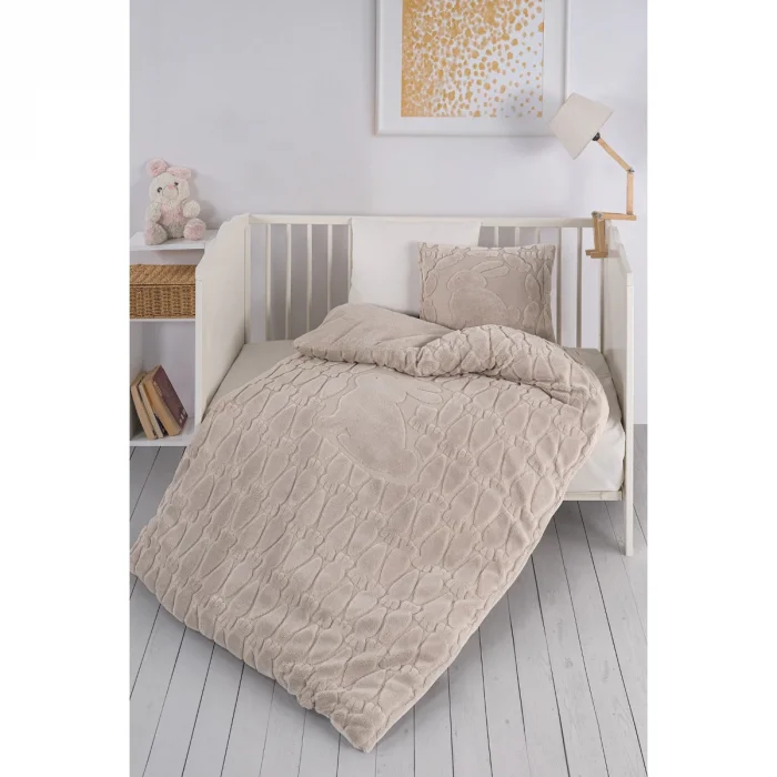 KANZ UNISEX WELSOFT NEVRESİM TAKIMI RABBIT BEJ