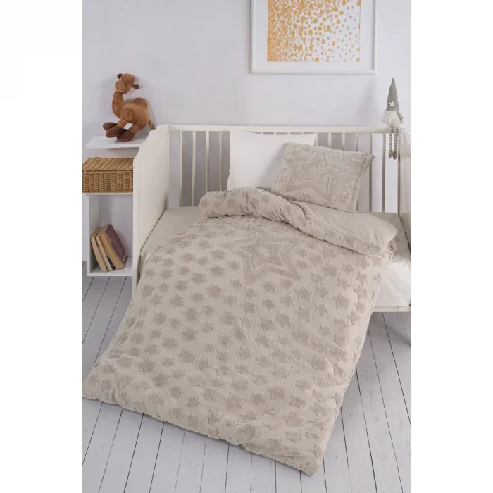 KANZ UNISEX WELSOFT NEVRESİM TAKIMI STAR BEJ