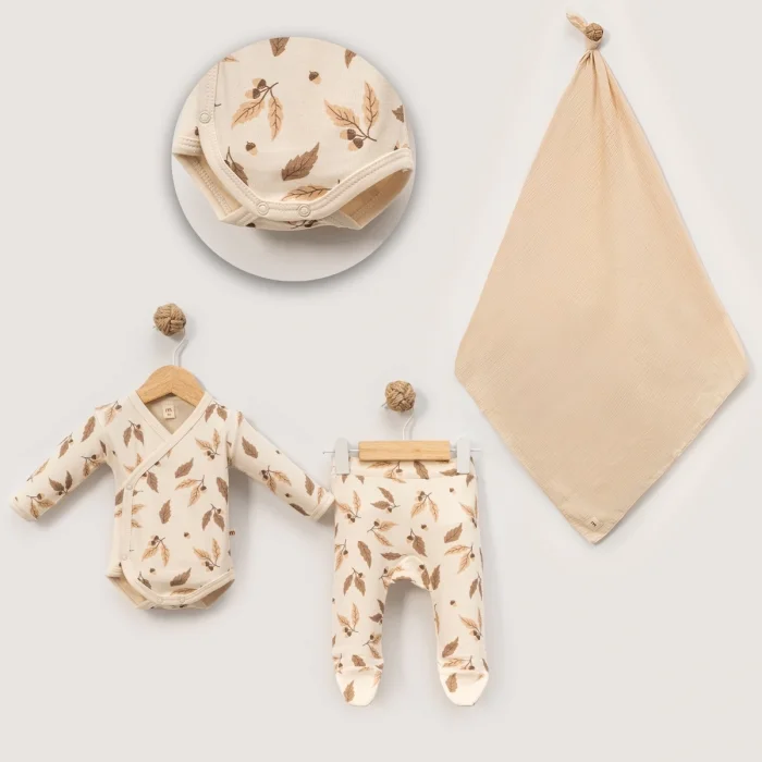 KIZ 0/3-3/6 AY YAPRAK BATTANİYELİ SET