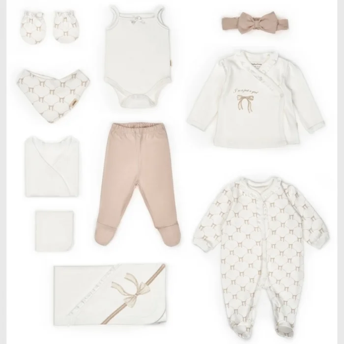 KIZ 0-3 AY BOW 10LU SET