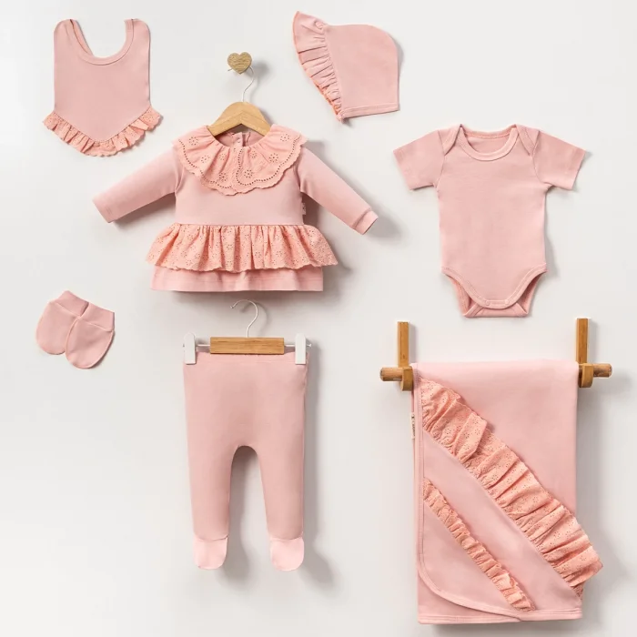 KIZ 0-3 AY ELEGANT 7Lİ SET