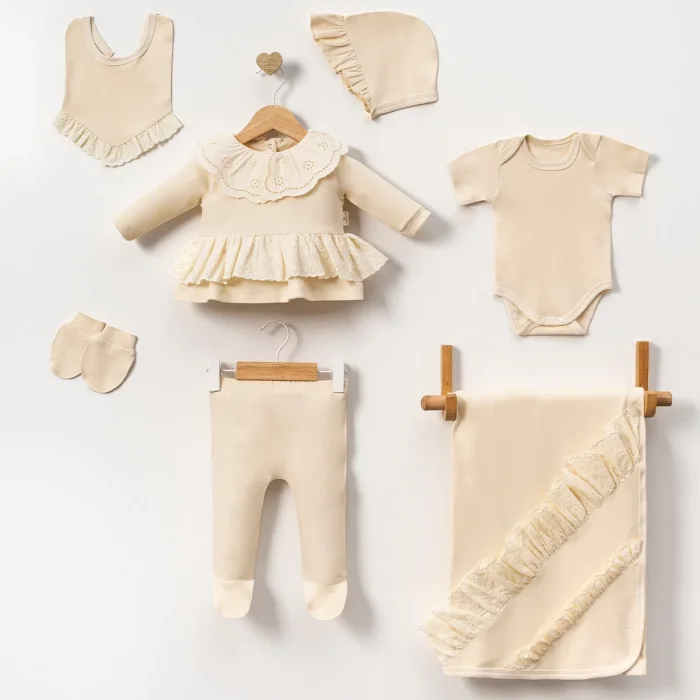 KIZ 0-3 AY ELEGANT 7Lİ SET