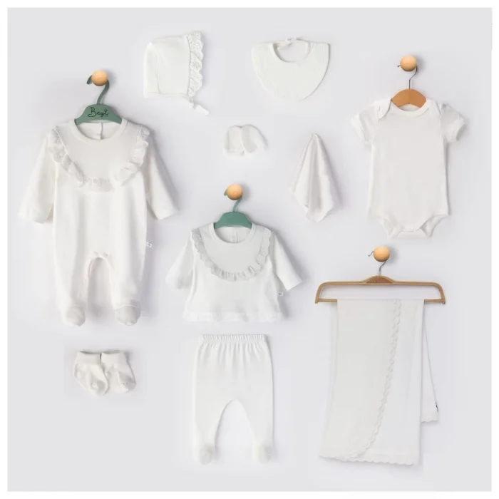 KIZ 0-3 AY FİSTOLU ÖNLÜKLÜ 10LU SET