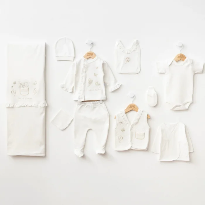 KIZ 0-3 AY KAPİTONE KELEBEK 10 LU SET