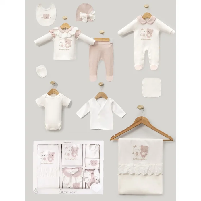 KIZ 0-3 AY KARDES AYICIK 10LU SET