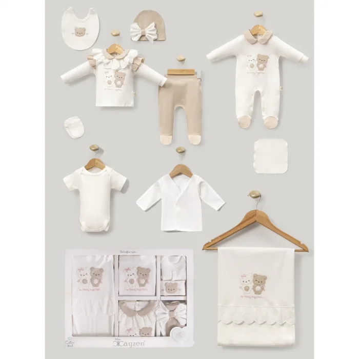 KIZ 0-3 AY KARDES AYICIK 10LU SET