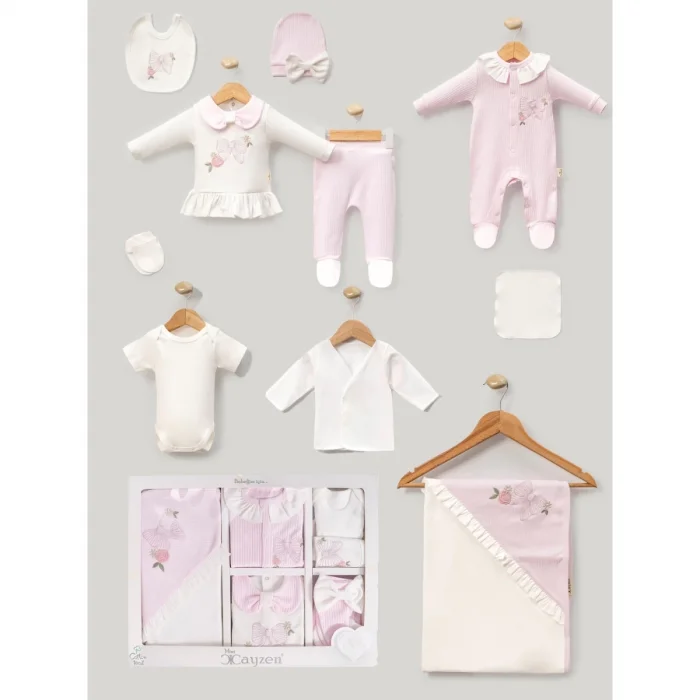 KIZ 0-3 AY KELEBEK NAKIŞLI 10LU SET