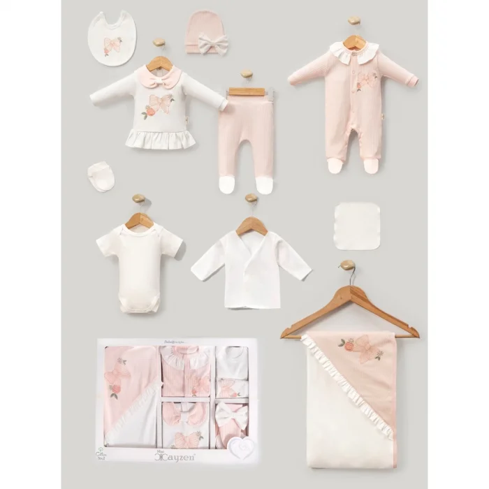 KIZ 0-3 AY KELEBEK NAKIŞLI 10LU SET