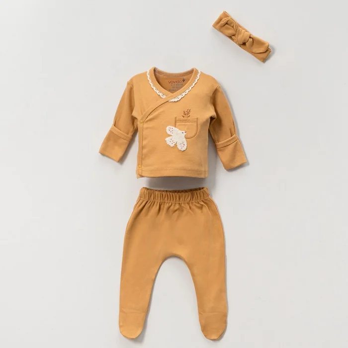 KIZ 0-3 AY KUŞ SÜZENELİ ZIBIN SET