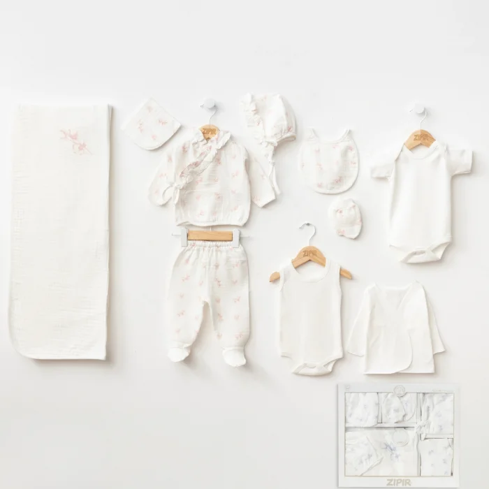 KIZ 0-3 AY MÜSLİN 10 LU SET