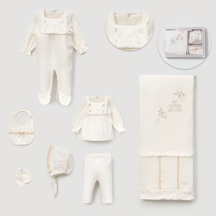 KIZ 0-3 AY MY FLOWERS KUTULU SET