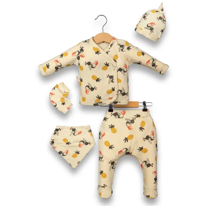 KIZ 0-3 AY PINEAPPLE RAPORLU 5Lİ SET