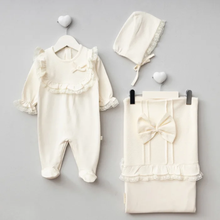 KIZ 0-3 AY JAKARLI BATTANİYE TULUM SET