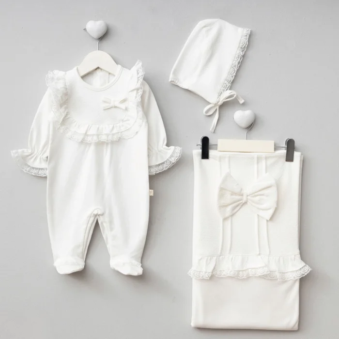 KIZ 0-3 AY JAKARLI BATTANİYE TULUM SET