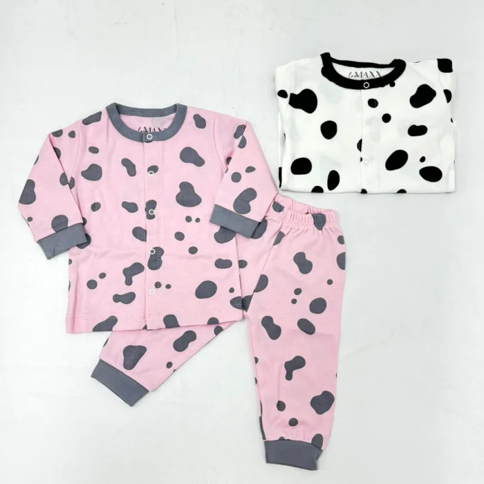 UNISEX 3-6-9 AY DALMAÇYALI PİJAMA TAKIMI