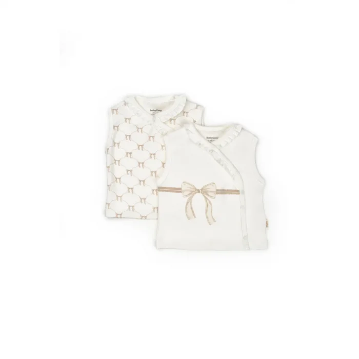 KIZ 6-9-12-18-24 AY BOW 2Lİ YELEK