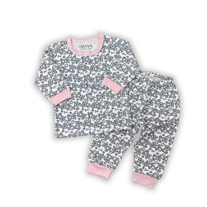 KIZ 3-6-9 AY AYILI KALPLİ PİJAMA TAKIMI