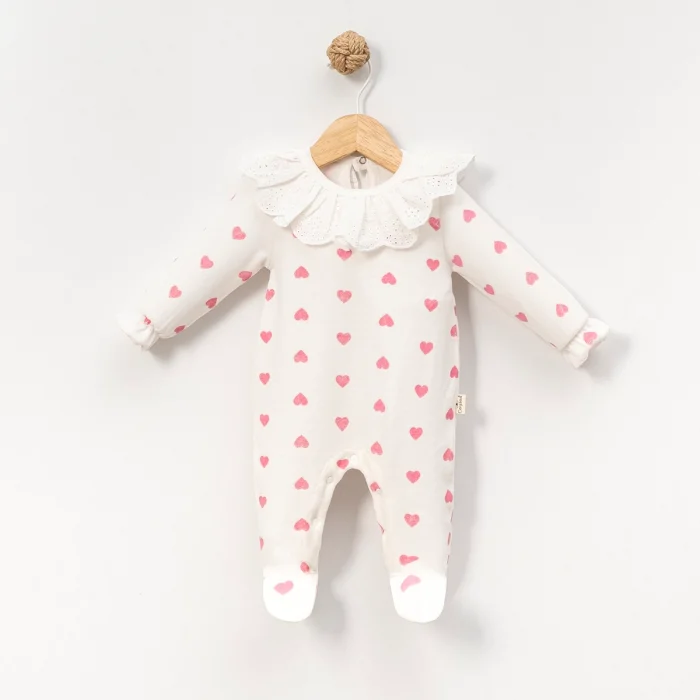 KIZ 3-6-9 AY DANTEL YAKA KADİFE TULUM