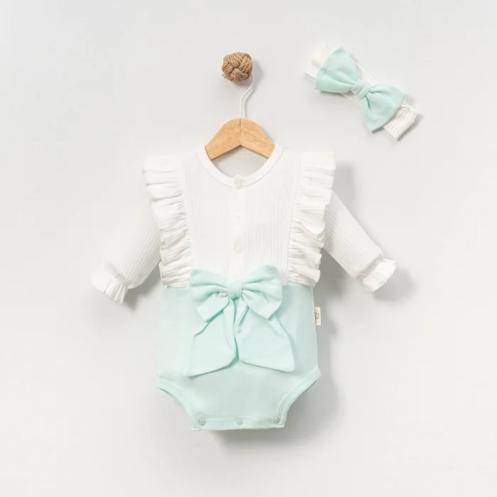 KIZ 6-9-12-18 AY BÜYÜK FİYONKLU ROMPER