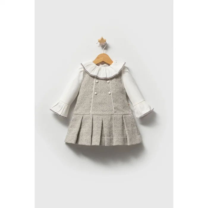 KIZ 6-24 AY FIRFIR YAKALI ELBİSE