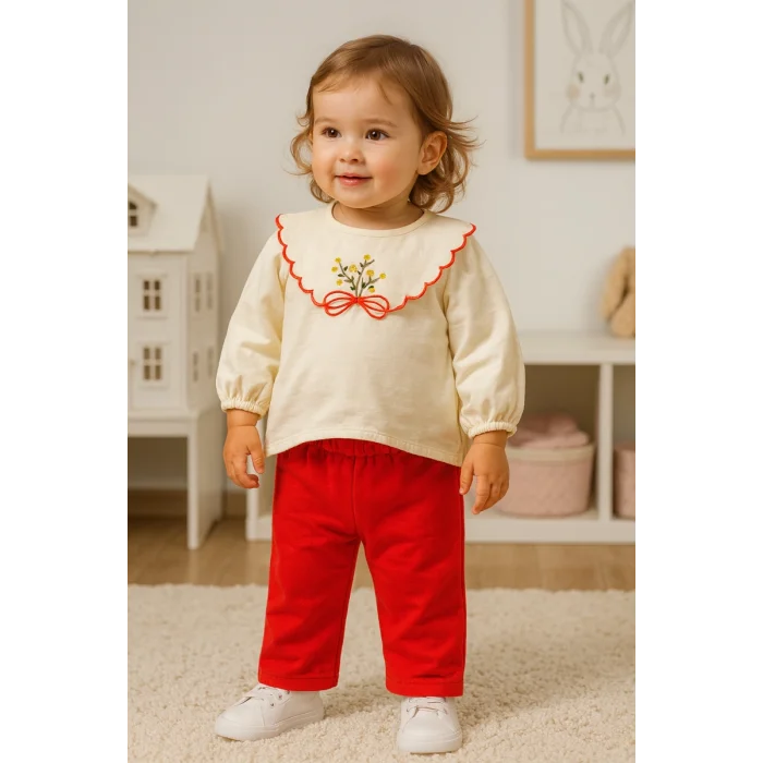 KIZ 9-24 AY PAPATYA NAKIŞ 2Lİ TAKIM