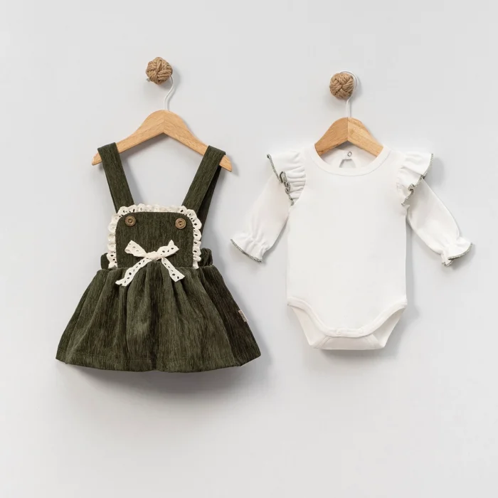 KIZ 3-6-9-12 AY FİTİLLİ KADİFE JİLE TAKIM