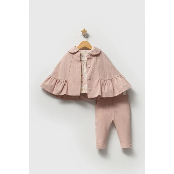 KIZ 6-9-12-18-24 AY ÇİÇEKLİ 3LÜ TAKIM