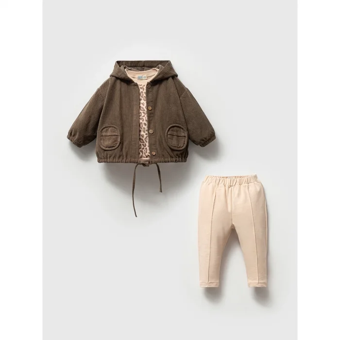 KIZ 9-24 AY LEOPARLI 3LÜ TAKIM