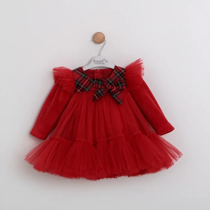 Kız Bebek Kırmızı 9/24 Elbise