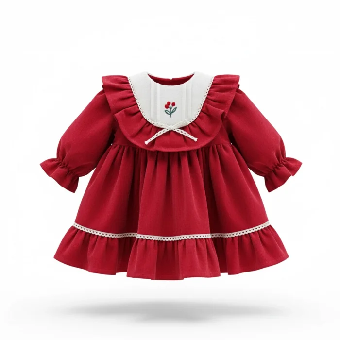 Kız Bebek Kırmızı Elbise