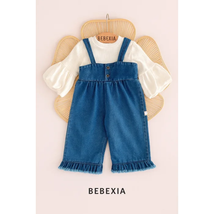 Palazzo Jean Salopet / Body Set-LACİVERT