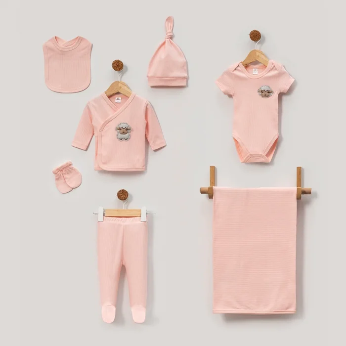 UNISEX 0-3 AY KUZU ARMALI 7Lİ SET