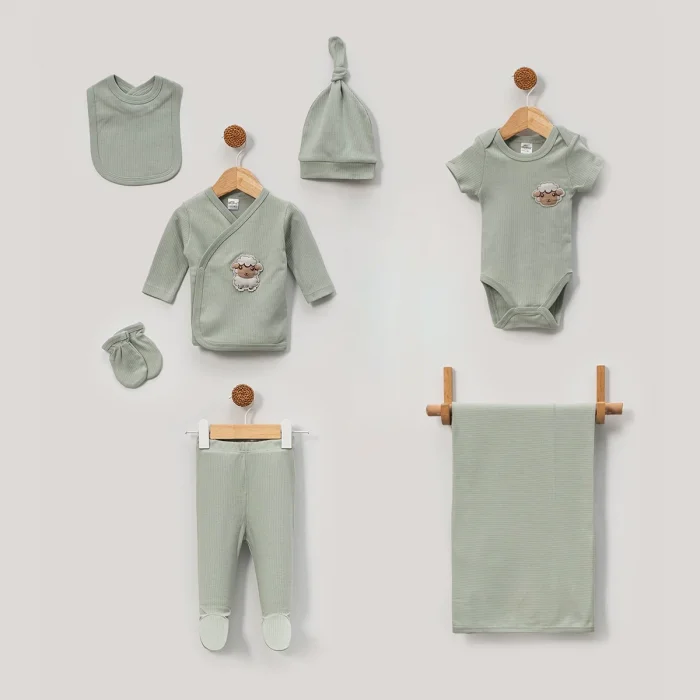 UNISEX 0-3 AY KUZU ARMALI 7Lİ SET