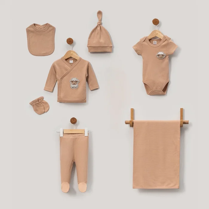 UNISEX 0-3 AY KUZU ARMALI 7Lİ SET