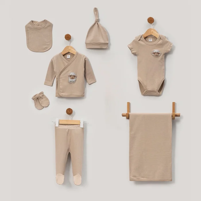 UNISEX 0-3 AY KUZU ARMALI 7Lİ SET