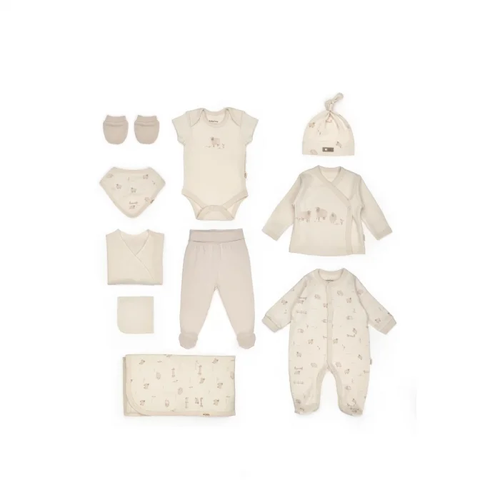 UNISEX 0-3 AY LAMB 10LU SET