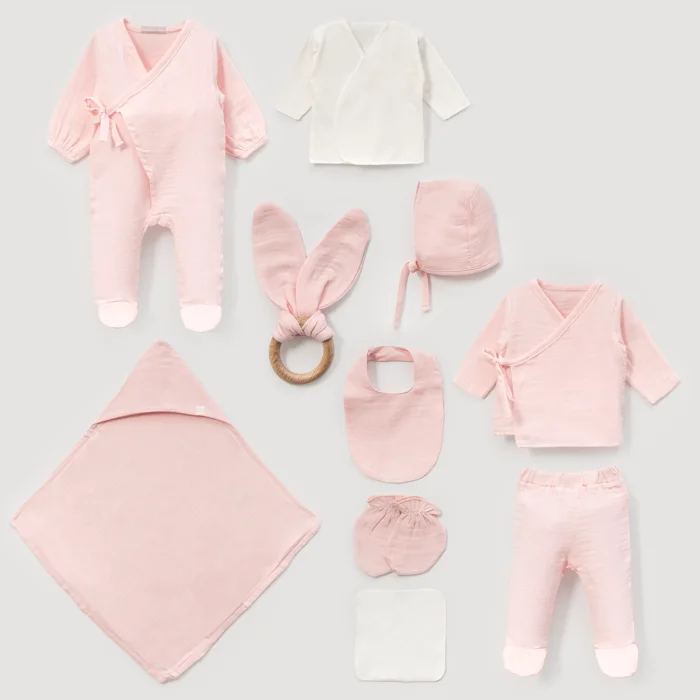 UNISEX 0-3 AY MÜSLİN 10LU SET