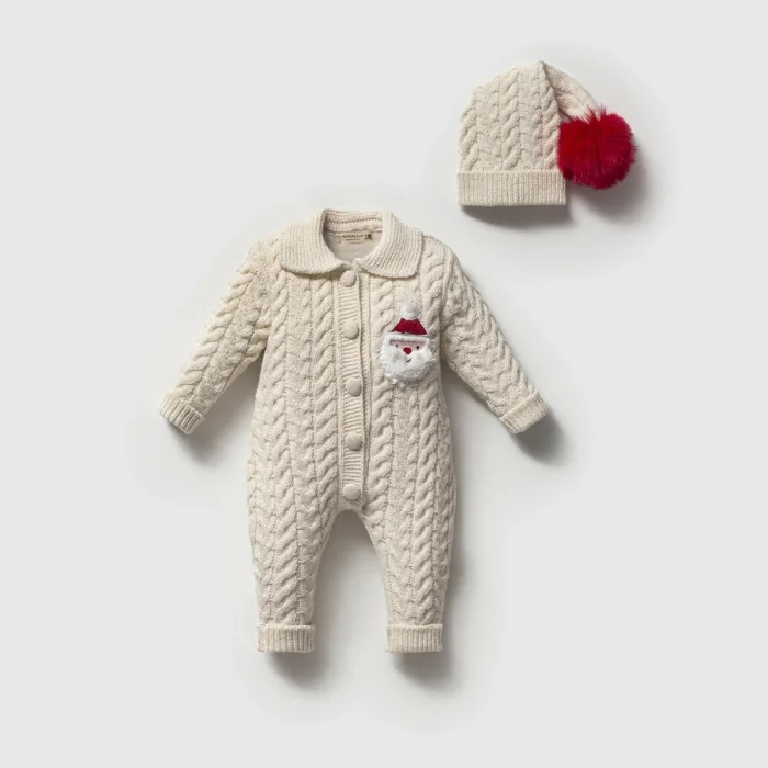 UNISEX 3-6-9-12 AY CHRISTMAS DÜĞMELİ TULUM