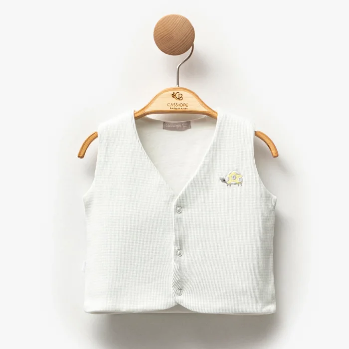 UNISEX 3-6-9-12 AY NAKIŞLI ÇİZGİLİ YELEK