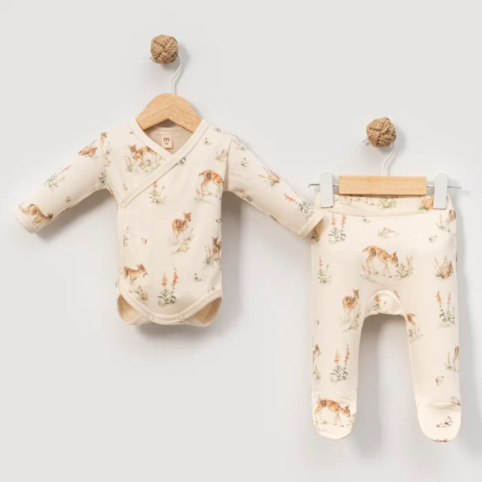 UNISEX 3-6 AY CEYLAN BASKI BODYLİ 3LÜ SET