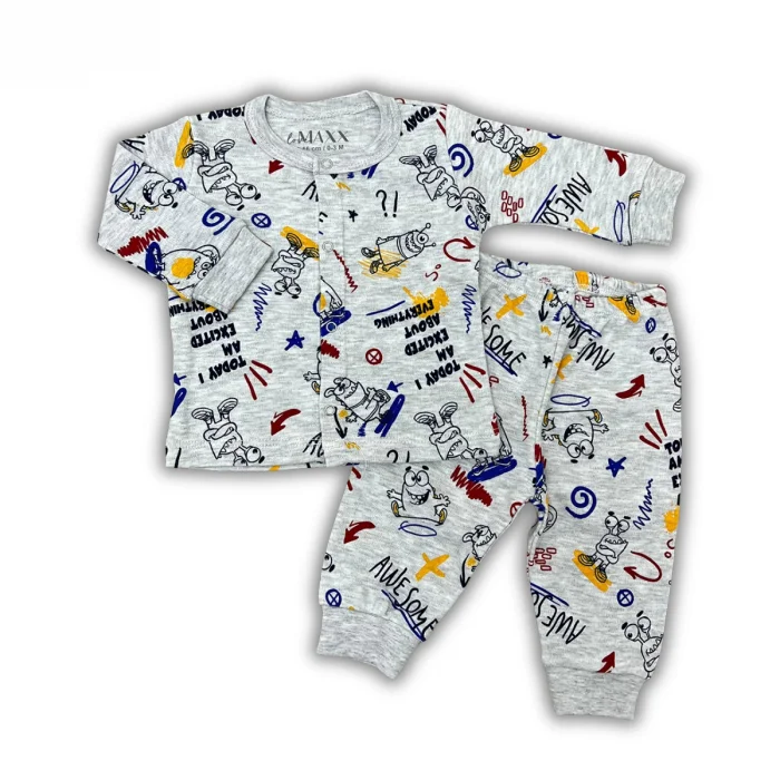 ERKEK 3-6-9 AY AWESOME PİJAMA TAKIMI