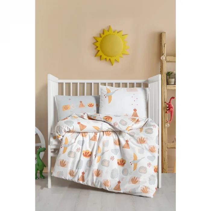 UNISEX BASKILI NEVRESİM TAKIMI DINO