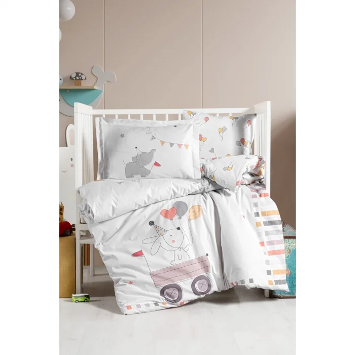 UNISEX BASKILI NEVRESİM TAKIMI ELEPHANT