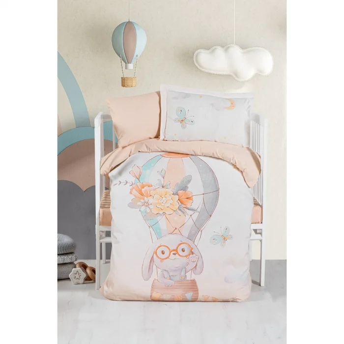 UNISEX BASKILI NEVRESİM TAKIMI FLYING RABBIT